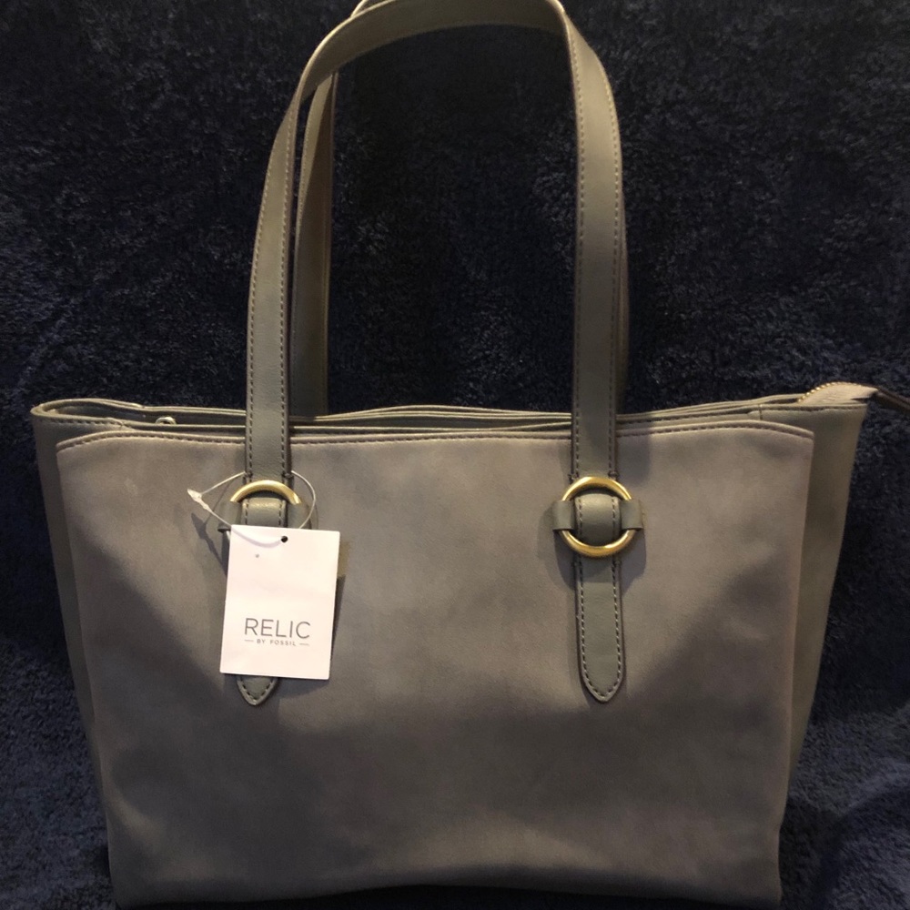 Grey Relic by Fossil purse